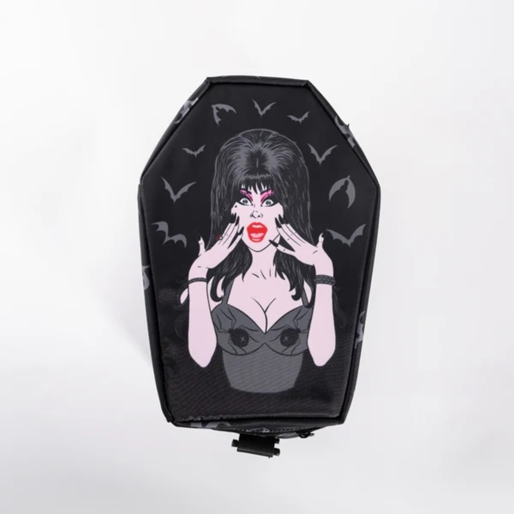 New sold out Elvira Gothic Coffin-Shaped Crossbody cooler Bag - Picture 2 of 3